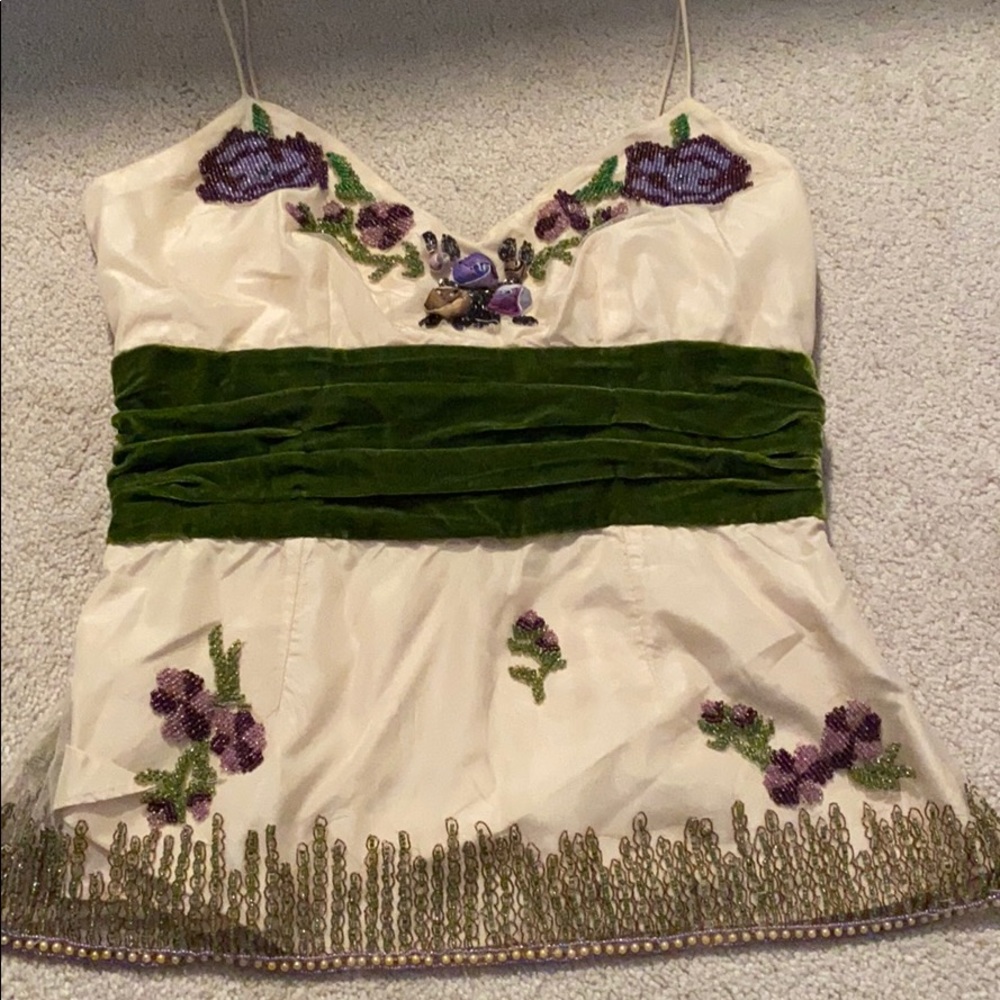 Tracy Reese beaded shirt